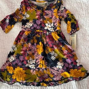 NWT Toddler Girl Floral Long-sleeve Dress